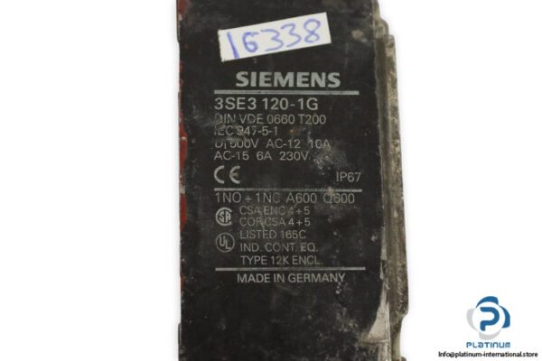 siemens-3SE3-120-1G-safety-position-switch-body-(Used)-1