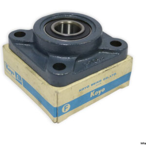 koyo-UKF205-J-square-flanged-ball-bearing-unit-new-carton
