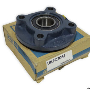 koyo-UKFC206-J-round-flange-ball-bearing-unit-new-carton