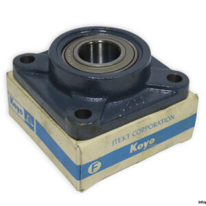 koyo-UKF206-J-square-flange-ball-bearing-unit-new-carton