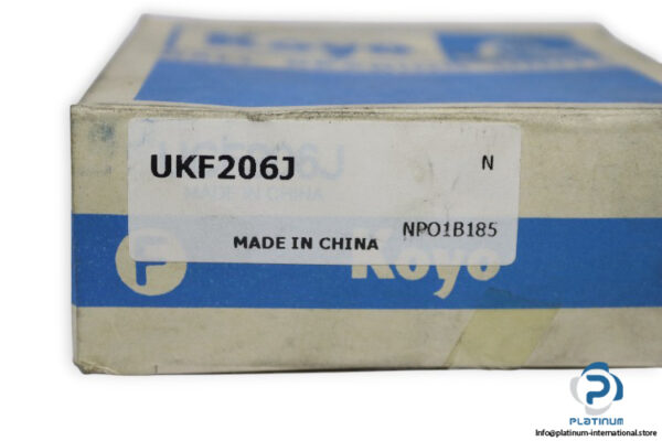 koyo-UKF206-J-square-flange-ball-bearing-unit-new-carton-4