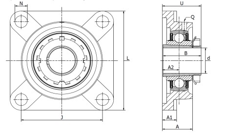 nachi-UKF-212-four-bolt-square-flange-unit-new-carton-5