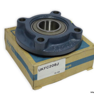 koyo-UKFC208-J-round-flange-ball-bearing-unit-new-carton