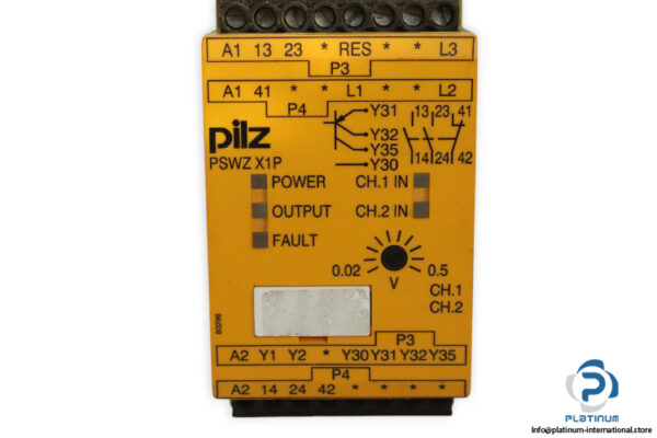 pilz-PSWZ-X1P-0.5V_24-240VACDC-2n_o-safety-relay-(used)-1