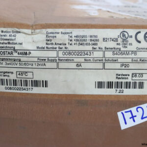 danaher-motion-SERVOSTAR-TM-446M-S406AM-PB-digital-servo-amplifier-(new)-6