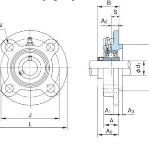 nachi-UCFCX05-round-flange-ball-bearing-unit-new-carton-5