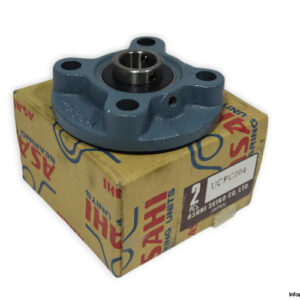 asahi-UCFC-204-round-flange-ball-bearing-unit-new-carton