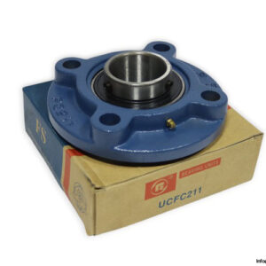 fs-UCFC-211-round-flange-ball-bearing-unit-new-carton
