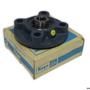 koyo-UCFC-203-J-round-flange-ball-bearing-unit-new-carton