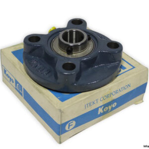 koyo-UCFC-204-J-round-flange-ball-bearing-unit-new-carton