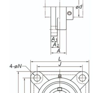 koyo-UCFC-207-J-round-flange-ball-bearing-unit-new-carton-5