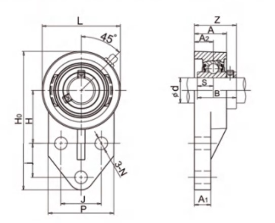 ldk-UCFB203-three-bolt-flange-bracket-unit-new-carton-3
