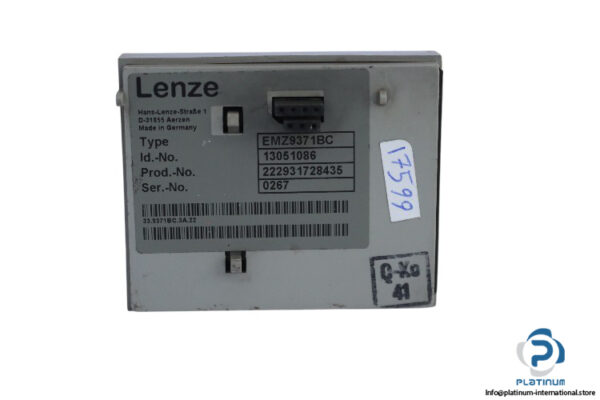 lenze-EMZ9371BC-keypad-operating-panel-(used)-1
