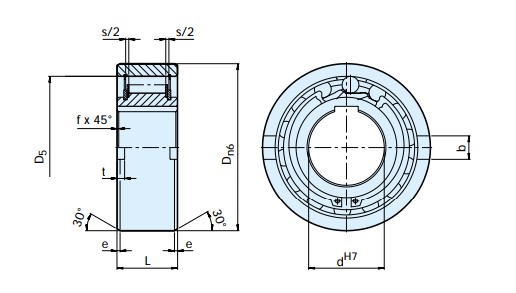 stieber-ASNU50-WT-freewheel-clutch-bearing-new-2