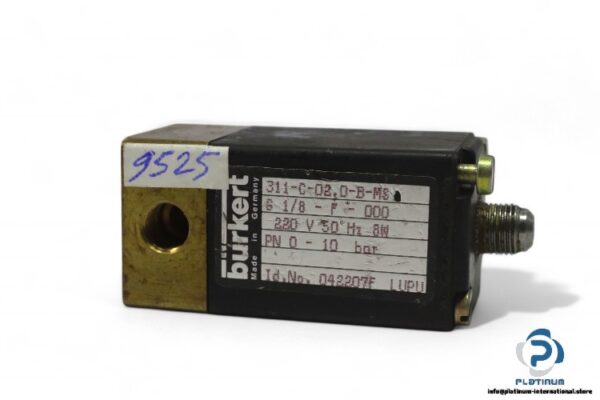 burkert-311-C-02.0-B-MS-direct-acting-solenoid-valve-(Used)-1