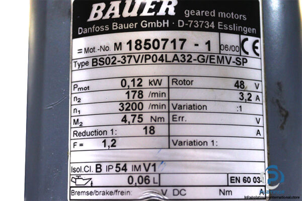 bauer-BS02-37V-P04LA32-G-EMV-SP-helical-gear-motor(used)-2