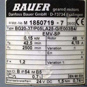 bauer-BG20-37-P05LA25-G-E003B4-helical-gear-motor(used)-2