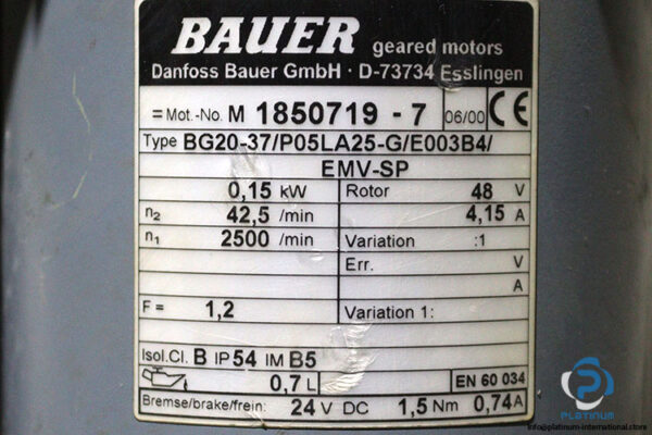 bauer-BG20-37-P05LA25-G-E003B4-helical-gear-motor(used)-2