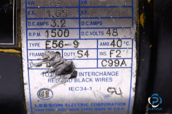 leeson-E56-9-gear-motor(used)-2