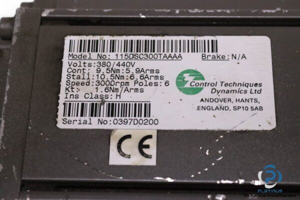 control-techniques-115DSC300TAAAA-servo-motor(used)-3