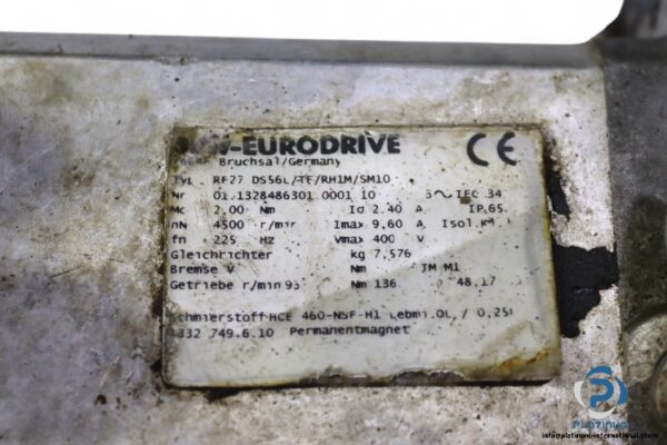 sew-RF27-DS56L-TF-RH1M-SM10-helical-gear-motor(used)-3