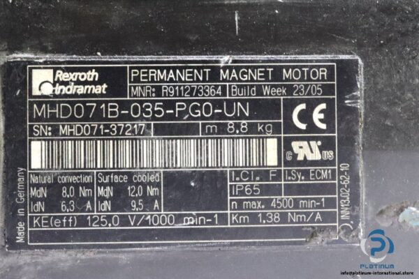 rexroth-R911273364-permanent-magnet-motor(used)-2