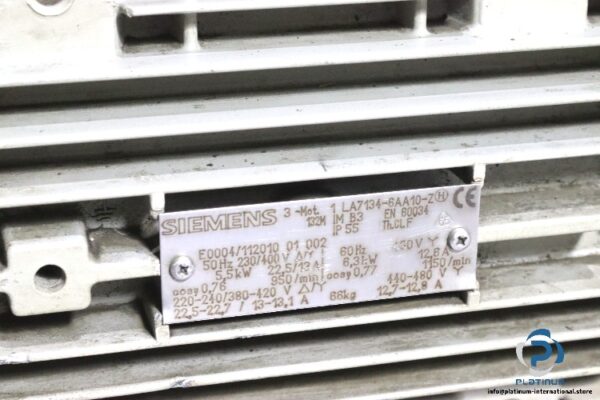 siemens-1LA7134-6AA10-Z-brake-motor(used)-2