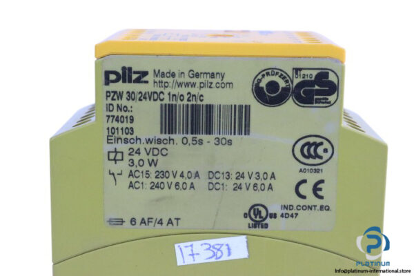 pilz-PZW-30_24VDC-1N_O-2N_C-safety-relay-(used)-2