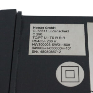hotset-HW300003-SW011608-panel-mount-controller-(used)-2