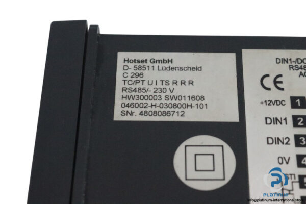 hotset-HW300003-SW011608-panel-mount-controller-(used)-2