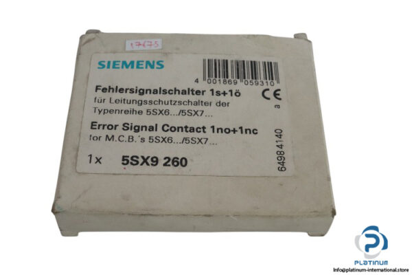 siemens-5SX9-260-miniature-circuit-breaker-(new)-2