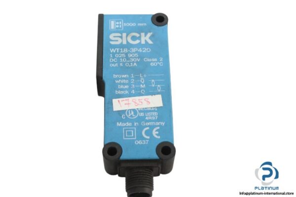 sick-WT18-3P420-photoelectric-proximity-sensor-(used)-2