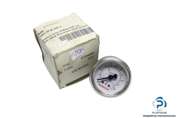 maximator-3301.2824-pressure-gauge-new-carton