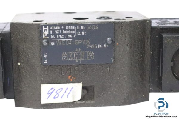 hartmann_lammle-WE04-6P105-solenoid-operated-directional-valve-used-2