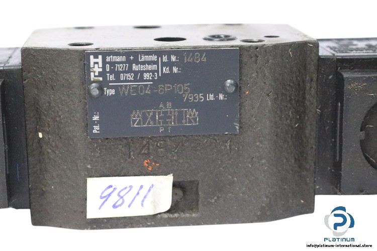 hartmann_lammle-WE04-6P105-solenoid-operated-directional-valve-used-2