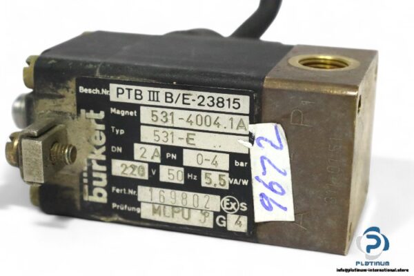 burkert-531-E-solenoid-valve-(Used)-1