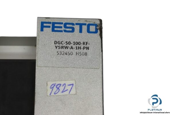 festo-DGC-50-100-KF-YSRW-A-1H-PN-linear-actuator-drive-(Used)-2