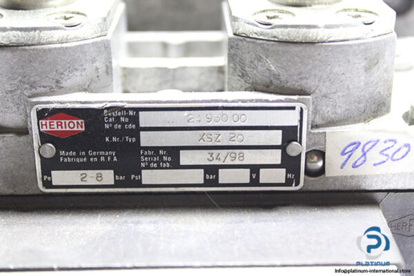 herion-XSZ-20-press-safety-valve-without-coil-(Used)-3