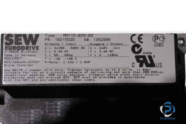 sew-SA47-T-DRS80M4-MM11-MO-AZSK-helical-worm-gearmotor(used)-2