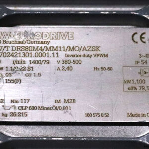 sew-SA47-T-DRS80M4-MM11-MO-AZSK-helical-worm-gearmotor(used)-5