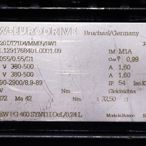 sew-W20-DT71D4-MM05-BW1-Spiroplan-gearmotor(used)-4