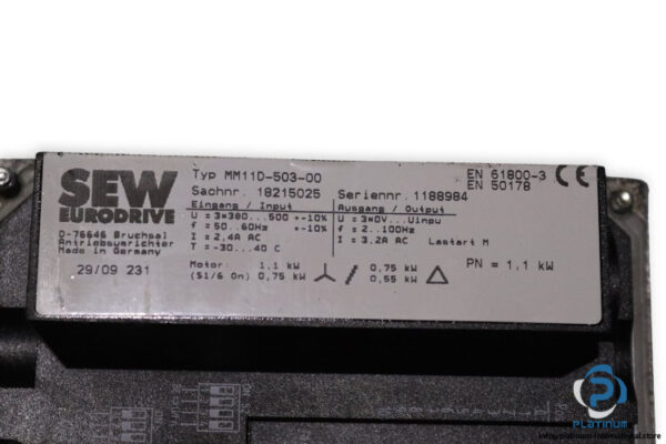 sew-SA47TDRS80M4MM11MOAZSK-helical-worm-gearmotor(used)-4
