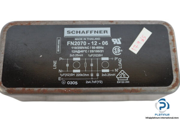 schaffner-FN2070-12-06-power-line-filter-(used)-1