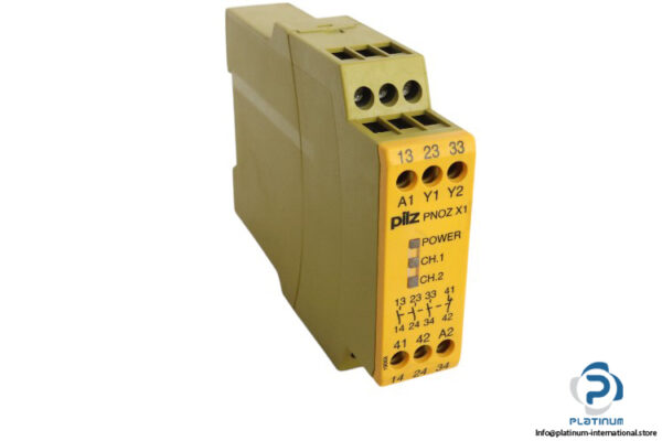 pilz-PNOZ-X1-24VACDC-3S10-safety-relay-(used)