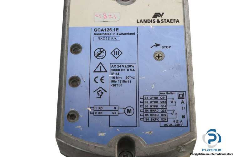 landis-&-staefa-GCA126.1E-rotary-air-damper-actuator-(used)-1