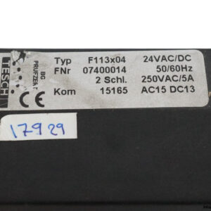 tesch-F113X04-emergency-stop-relay-(used)-2