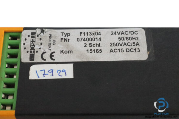 tesch-F113X04-emergency-stop-relay-(used)-2