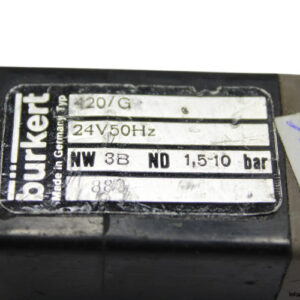 burkert-420_G-solenoid-valve-used-1