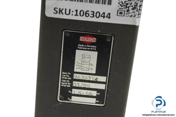 herion-2632314-single-solenoid-valve-with-coil-(Used)-2