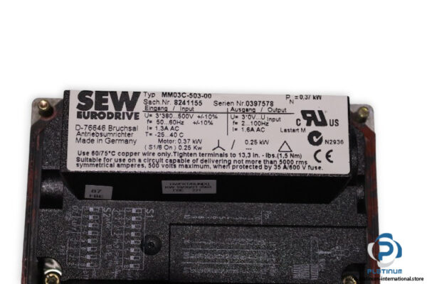 sew-FA37-G-DT71D4-BMG-HR-MM05-parallel-shaft-helical-gearmotor(used)-3